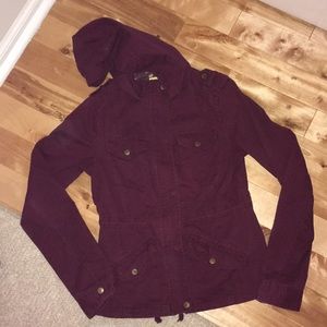 Maroon light-wear jacket